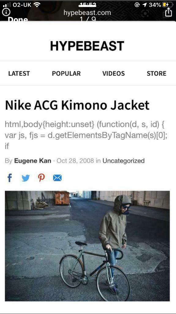 nike acg kimono jacket